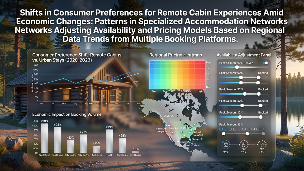 Shifts in Consumer Preferences for Remote Cabin Experiences Amid Economic Changes Reveal Patterns Where Specialized Accommodation Networks Adjust Availability and Pricing Models Based on Regional Data Trends from Multiple Booking Platforms